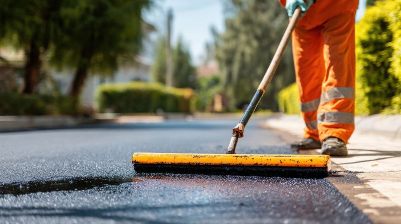 Local Asphalt Sealing pros at work